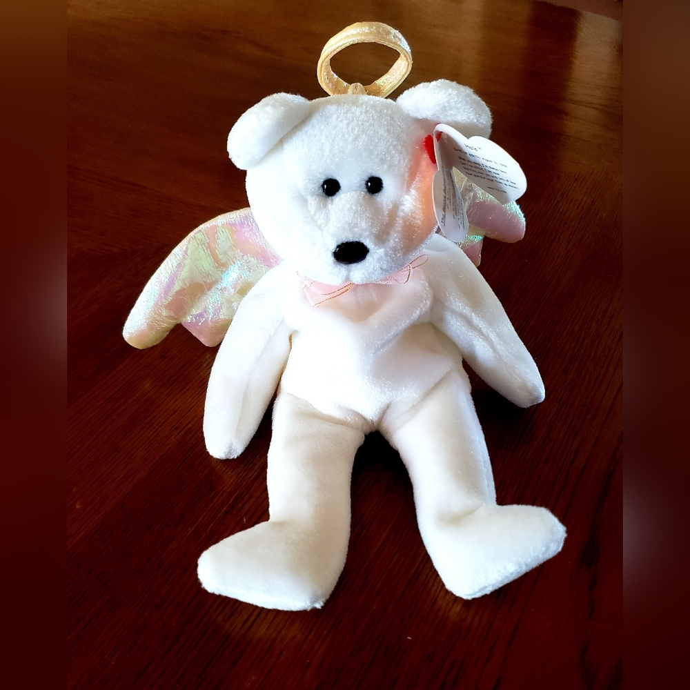 Ty White Angel Bear Stuffed Animal